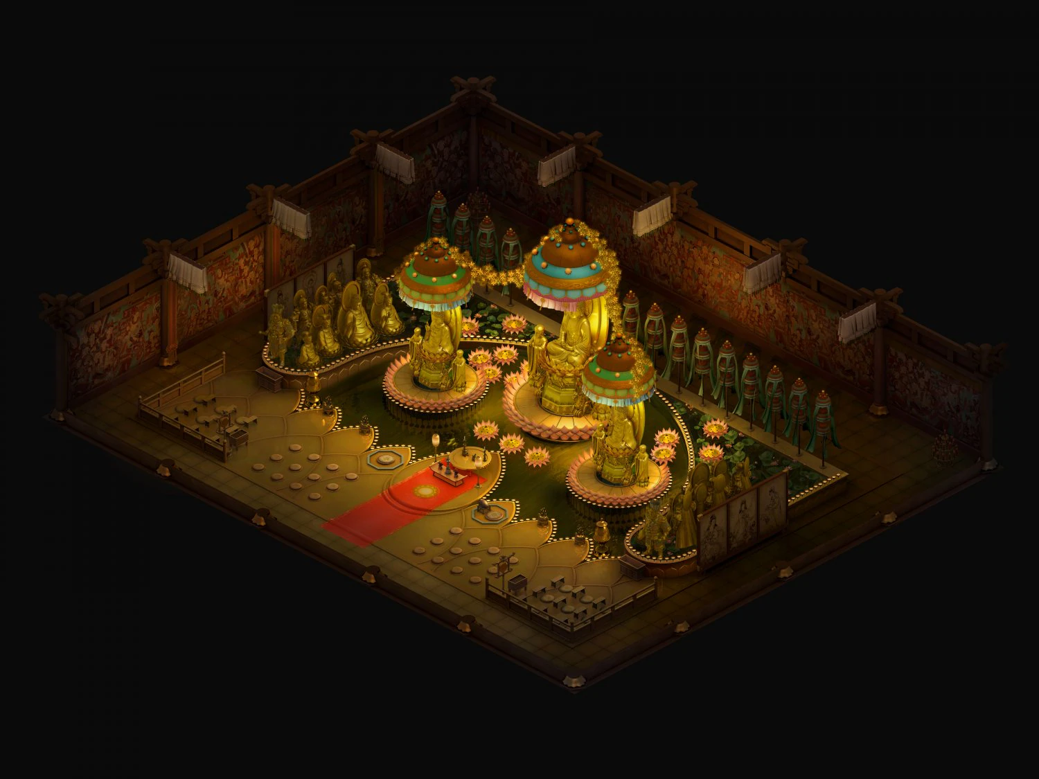 daxiong hall-sakyamuni 3D Model .c4d .max .obj .3ds .fbx .stl .blend