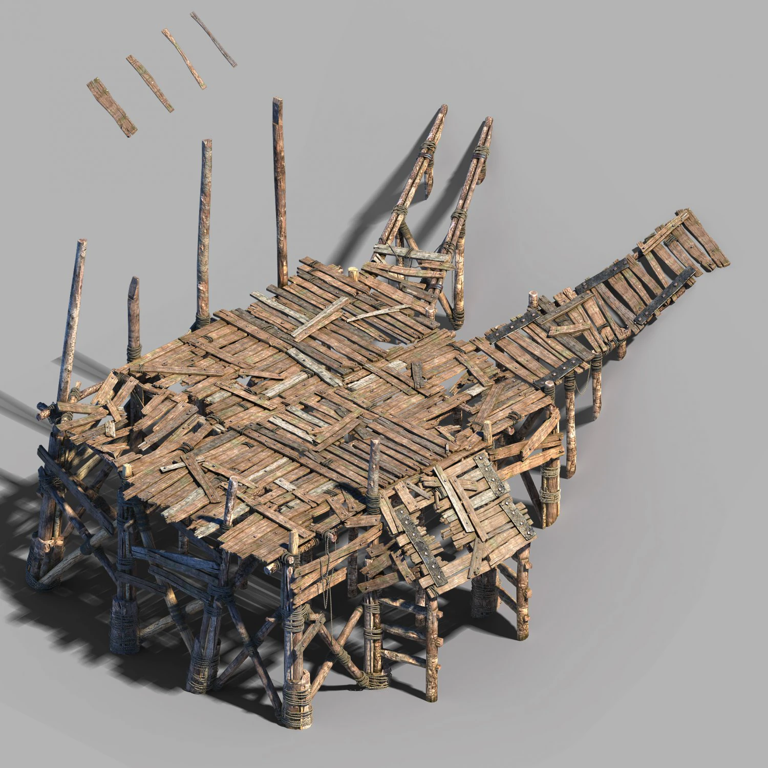 surface-yellow river dam-horizontal surface 01 3D Model .c4d .max .obj .3ds .fbx .stl .blend 