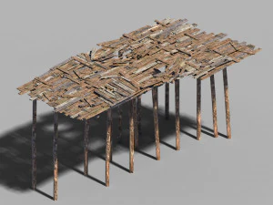 地表-黄河大坝-水平面03 3D 模型