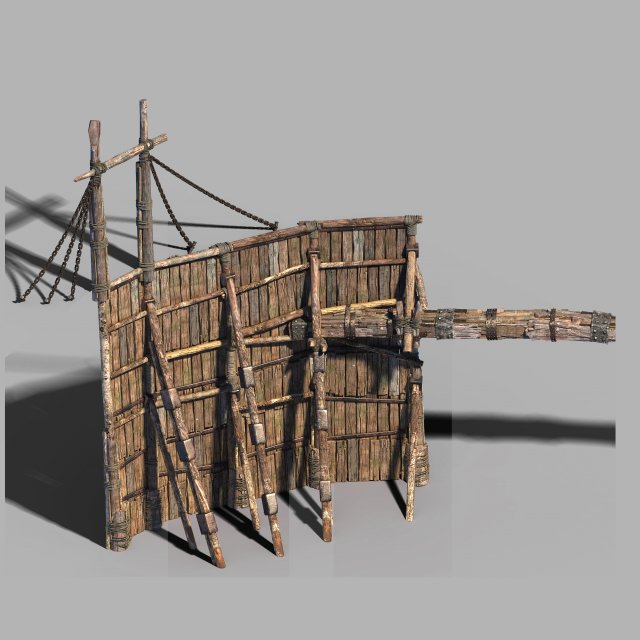 surface-yellow river dam-vertical frame 01 3D Model .c4d .max .obj .3ds .fbx .stl .blend 