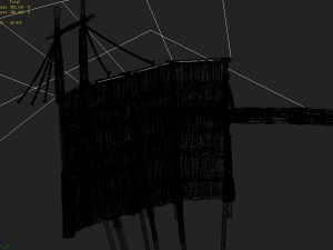 surface-yellow river dam-vertical frame 01 3D Model
