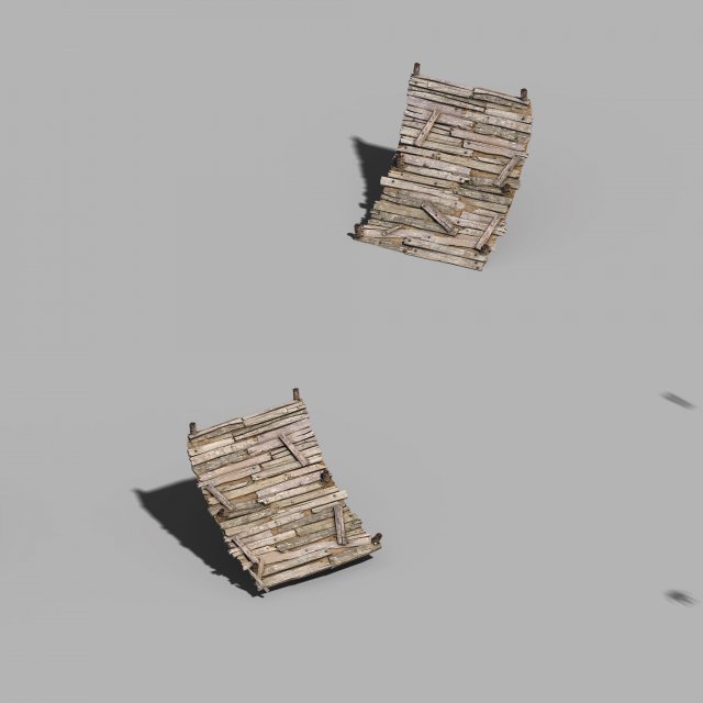 surface-yellow river dam-step road Modello 3D .c4d .max .obj .3ds .fbx .stl .blend 