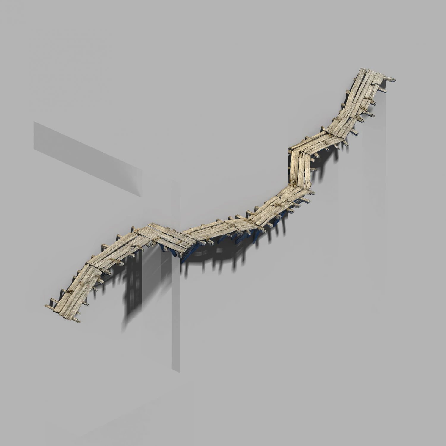surface-yellow river-plank road 3D Model .c4d .max .obj .3ds .fbx .stl .blend 