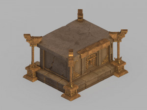 underground palace-tomb-altar 18 3D मॉडल
