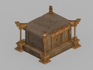palácio-túmulo-altar subterrâneo 18 Modelo 3D