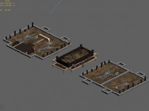underground palace-funeral-horse-food trough 20 3D Model
