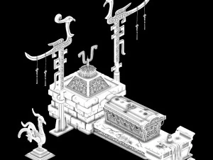 underground palace-bronze-tomb 67 3D Model