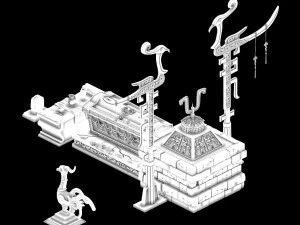 underground palace-bronze-tomb 67 3D Model