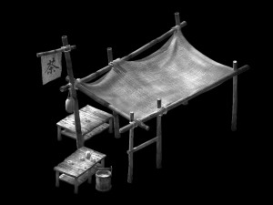 floor stall-street-tea stall 01 3D Model