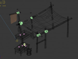 floor stall-street-tea stall 01 3D Model