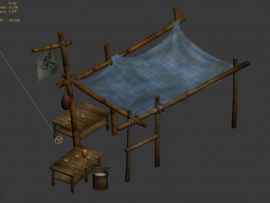 floor stall-street-tea stall 01 3D Model