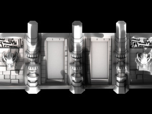 underground city-wall Modello 3D