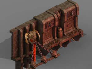 podziemne mury miejskie 03 Model 3D