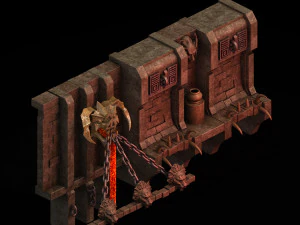 underground city-wall 03 3D Model