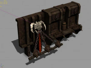 underground city-wall 03 3D Model