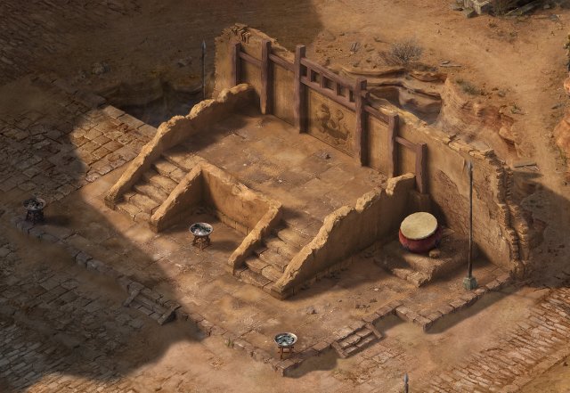 dianjiangtai-barracks-war 74 3D Модель .c4d .max .obj .3ds .fbx .stl .blend 