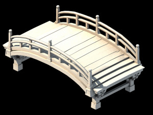 east city-wooden bridge 3D Model