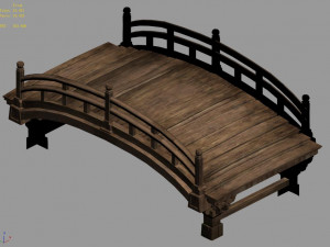 east city-wooden bridge 3D Model