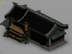 east city-grocery store Modello 3D