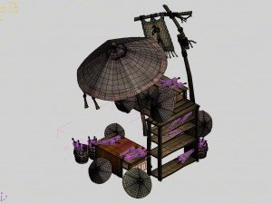 hat-fur clothes-rain gear 12 3D Model