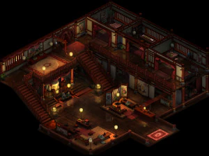 interno dell'hotel padiglione vacanze-wanhua 12 Modello 3D