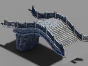 emei school-stone-bridge 158 3D-Modell