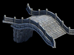 emei school-stone-bridge 158 3D Model