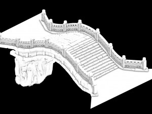 emei school-stone-bridge 158 3D-Modell