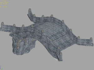 emei school-stone-bridge 158 3D Model