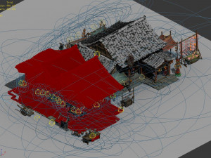 restaurant-grocery store-lantern 12 3D Model