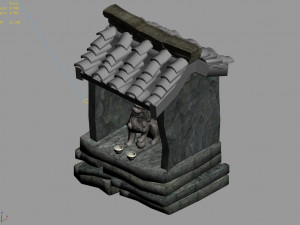 fengdu-temple-stone lion-religion 3D Модель