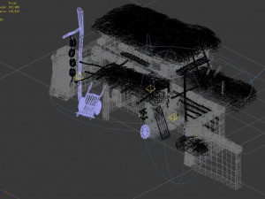 axe gang-desert-horse thief residence 3Dモデル