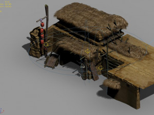 axe gang-desert-horse thief residence 3Dモデル