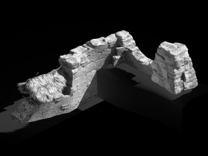 axe gang-desert-enclosure-barrier 32 3D Модель