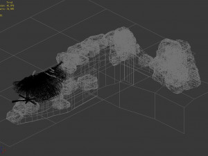 axe gang-desert-enclosure-barrier 32 3D Модель