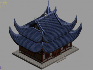 deputy building-gourd-blue house 32 3Dモデル