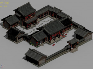 gao laozhuang-architecture-siheyuan 12 3D Модель