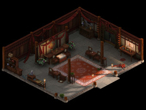 gao laozhuang-front hall-interior 02 Modelo 3D