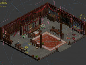 gao laozhuang-front hall-interior 02 Modelo 3D