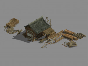 craftsman-lumber yard 13 3D Model