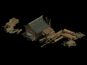 craftsman-lumber yard 13 3D Model
