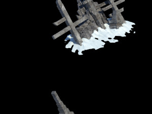 public map-big stone stele-extreme cold 32 3D Модель
