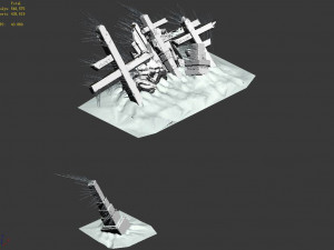 public map-big stone stele-extreme cold 32 3D Модель