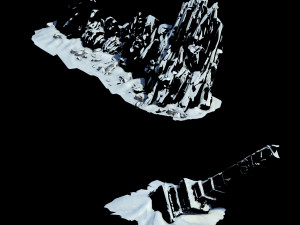 map-big stone stele-extreme cold-stone mountain 12 Model 3D
