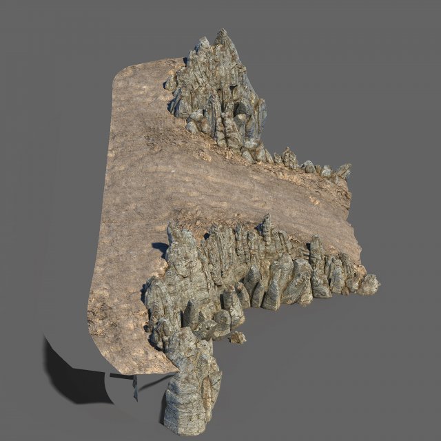 public map-step road-slope 13 3D Модель .c4d .max .obj .3ds .fbx .stl .blend 