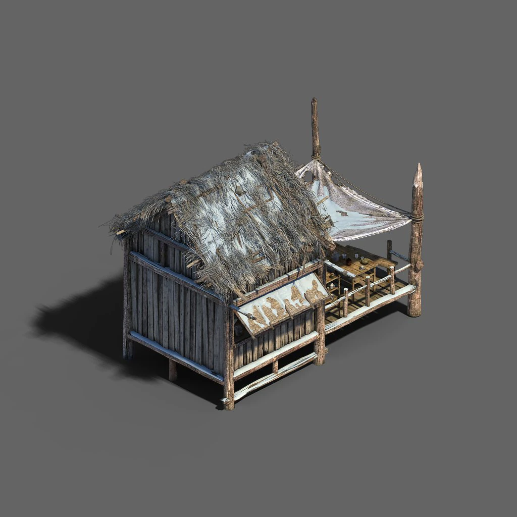 public map-snow-chalet 31 3D Model .c4d .max .obj .3ds .fbx .stl .blend 