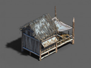 public map-snow-chalet 31 3D Model