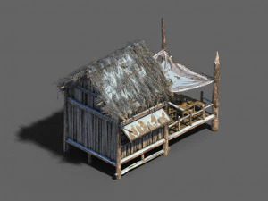 &ouml;ffentliche Karte-Snow-Chalet 31 3D Modell