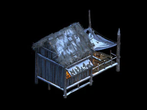 public map-snow-chalet 31 3D Model