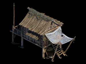public map-snow-chalet 32 3D Model